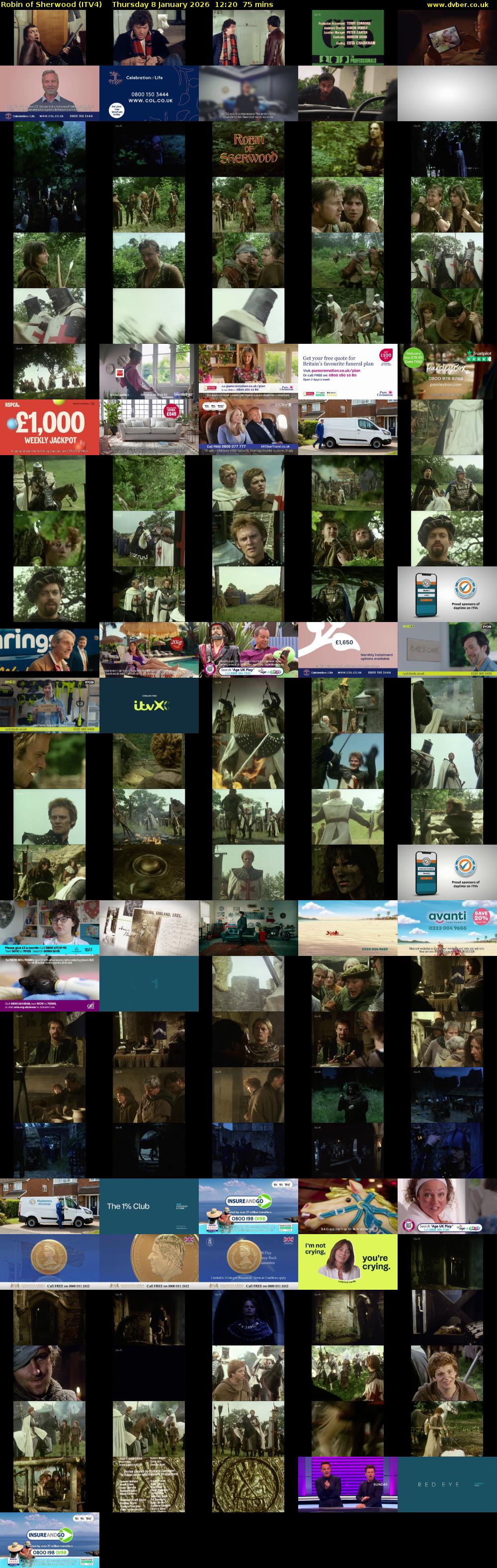 Robin of Sherwood (ITV4) Thursday 8 January 2026 12:20 - 13:35