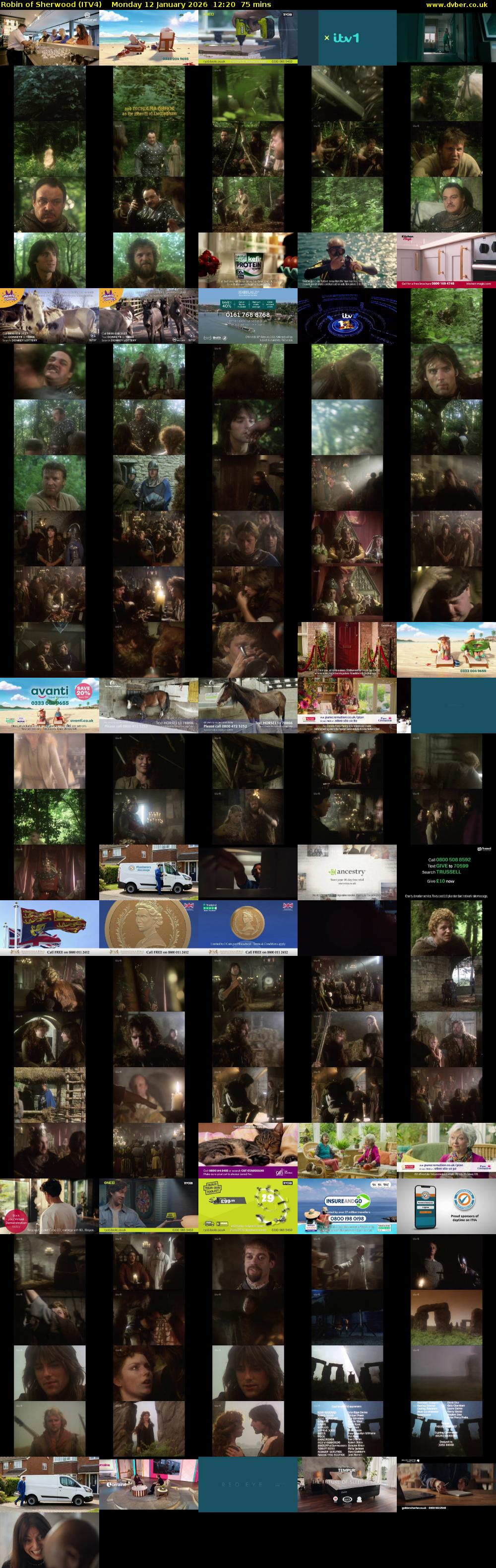 Robin of Sherwood (ITV4) Monday 12 January 2026 12:20 - 13:35