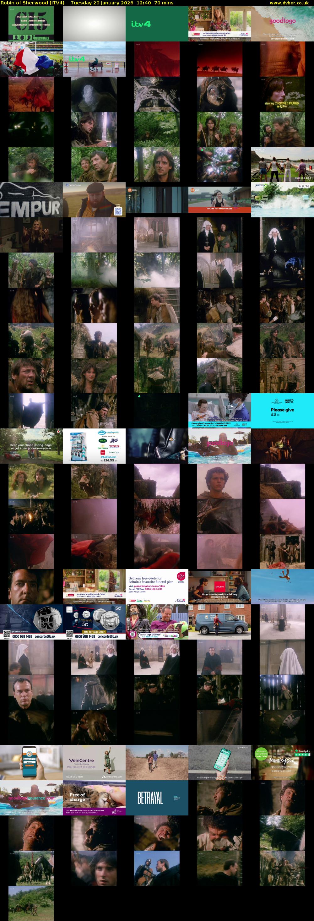 Robin of Sherwood (ITV4) Tuesday 20 January 2026 12:40 - 13:50