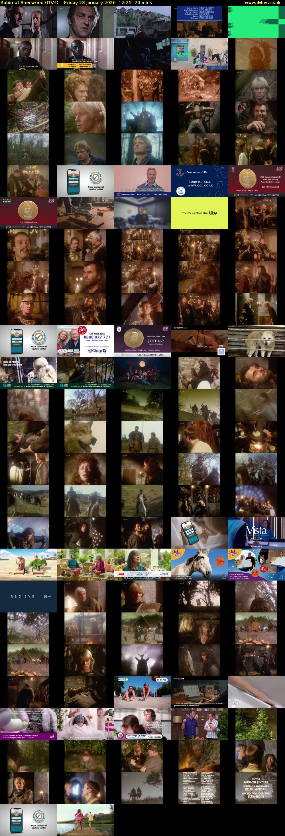 Robin of Sherwood (ITV4) Friday 23 January 2026 12:25 - 13:35