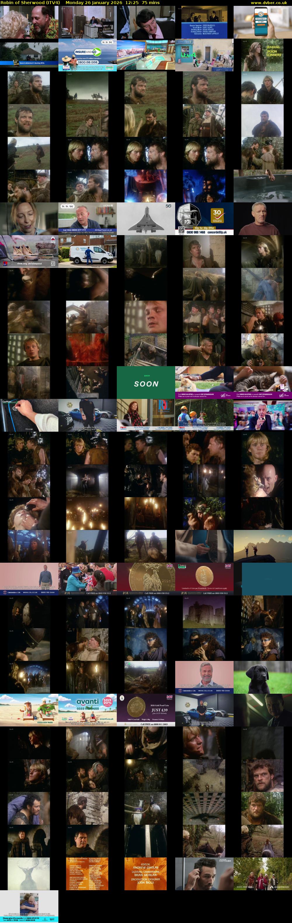 Robin of Sherwood (ITV4) Monday 26 January 2026 12:25 - 13:40