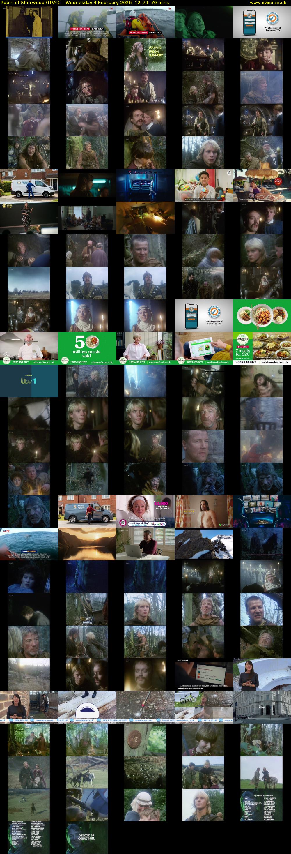 Robin of Sherwood (ITV4) Wednesday 4 February 2026 12:20 - 13:30