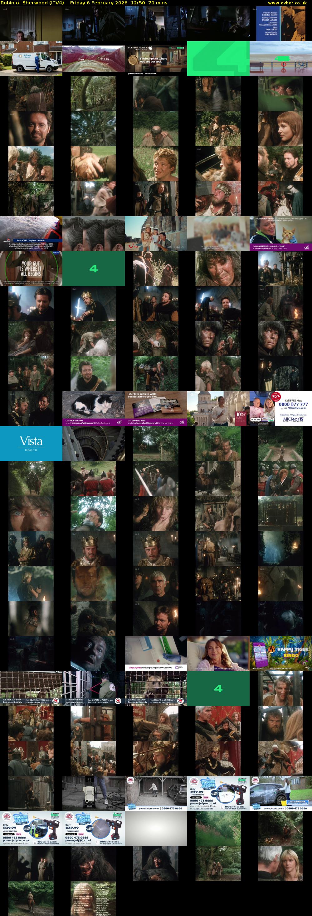 Robin of Sherwood (ITV4) Friday 6 February 2026 12:50 - 14:00