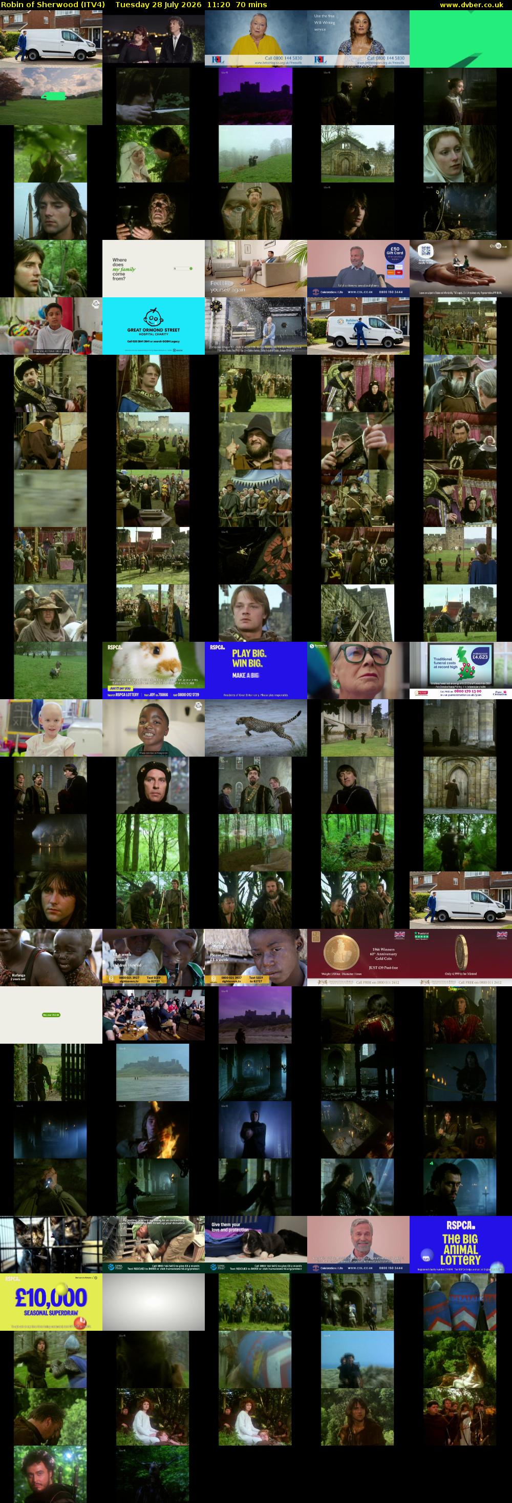 Robin of Sherwood (ITV4) Tuesday 28 July 2026 11:20 - 12:30