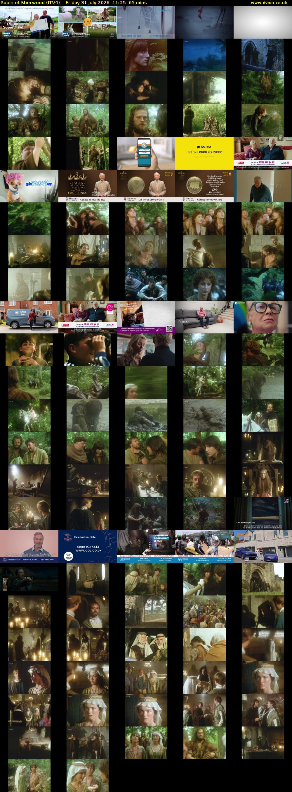 Robin of Sherwood (ITV4) Friday 31 July 2026 11:25 - 12:30