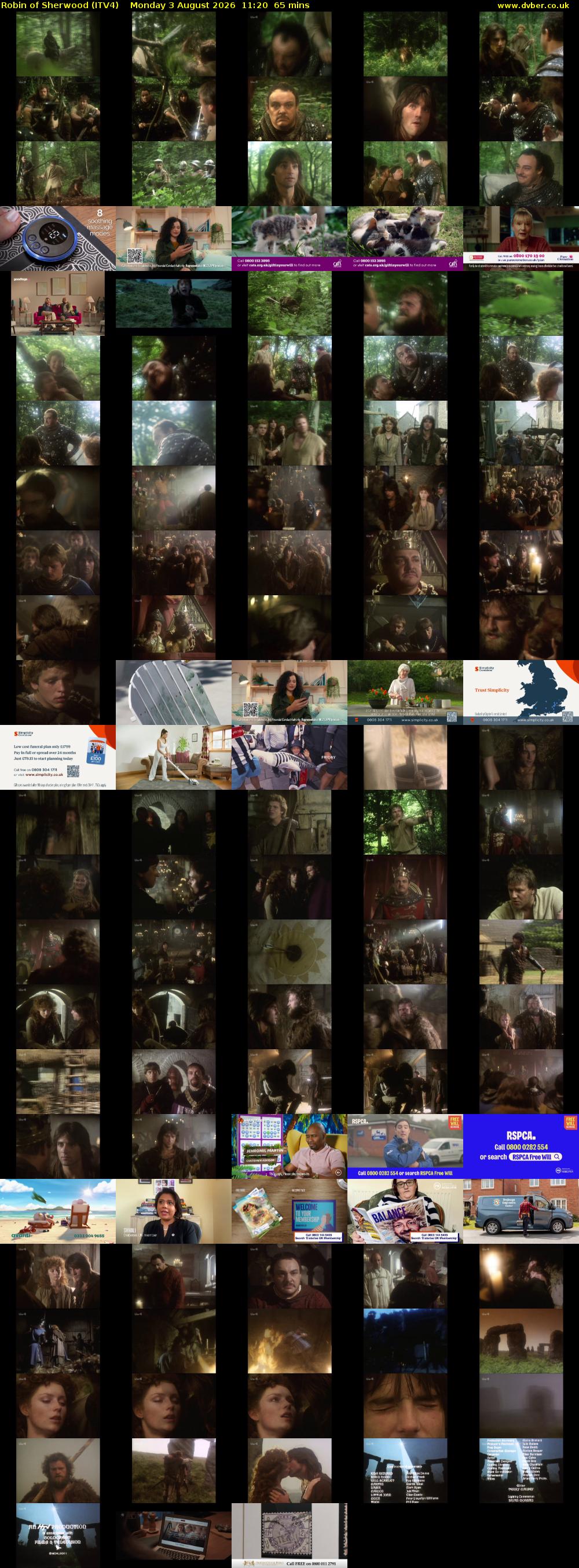 Robin of Sherwood (ITV4) Monday 3 August 2026 11:20 - 12:25