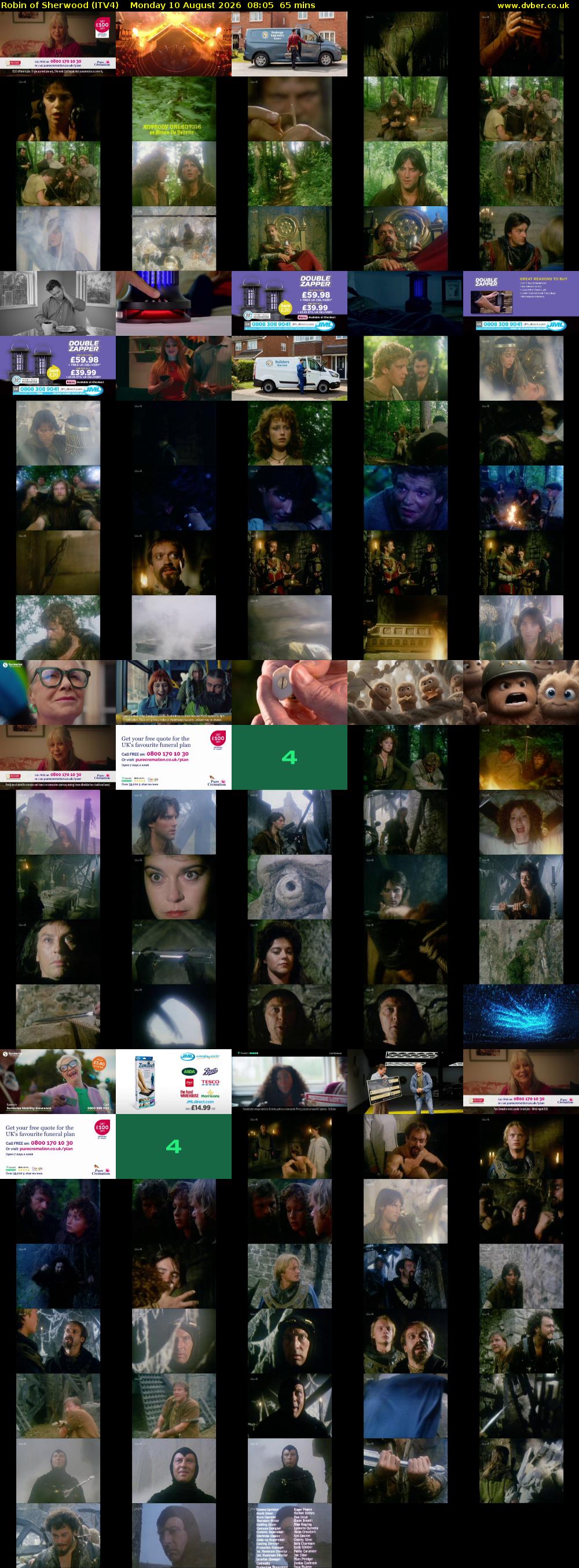Robin of Sherwood (ITV4) Monday 10 August 2026 08:05 - 09:10