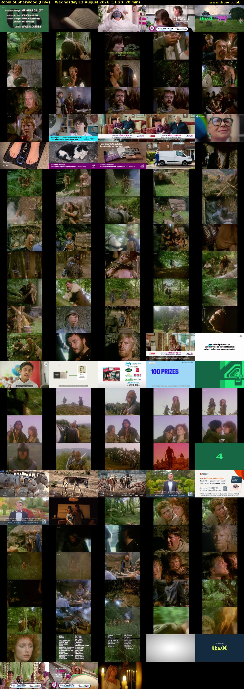 Robin of Sherwood (ITV4) Wednesday 12 August 2026 11:20 - 12:30