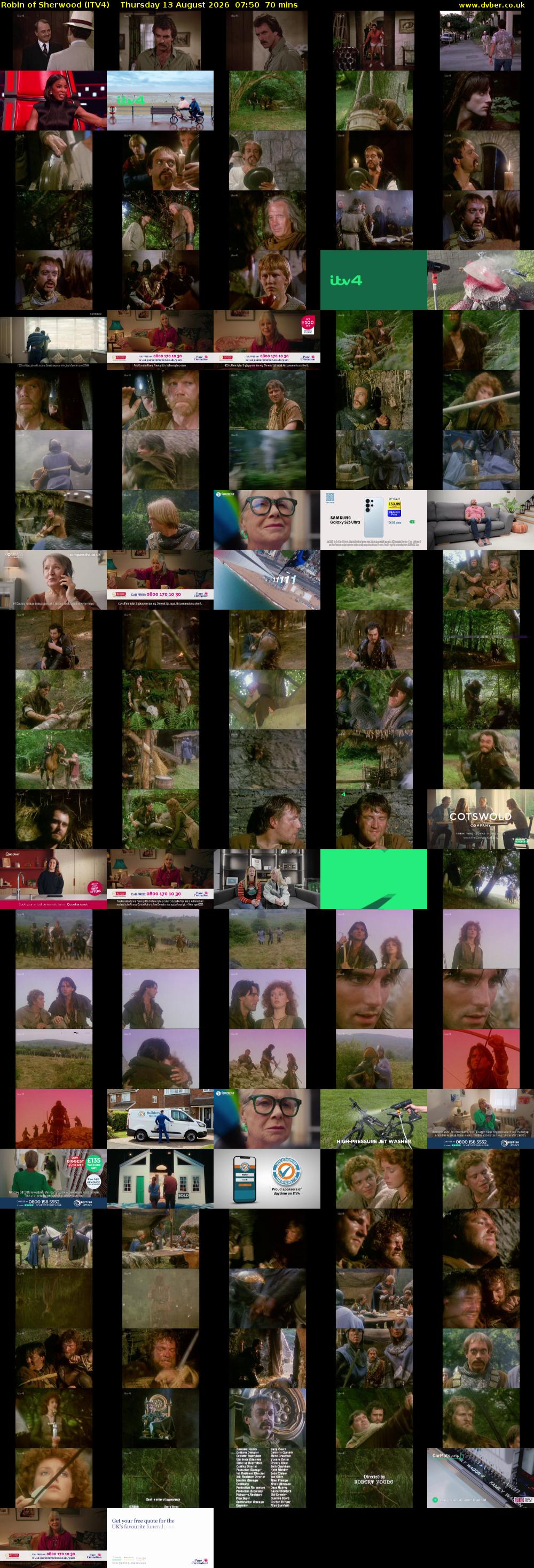 Robin of Sherwood (ITV4) Thursday 13 August 2026 07:50 - 09:00