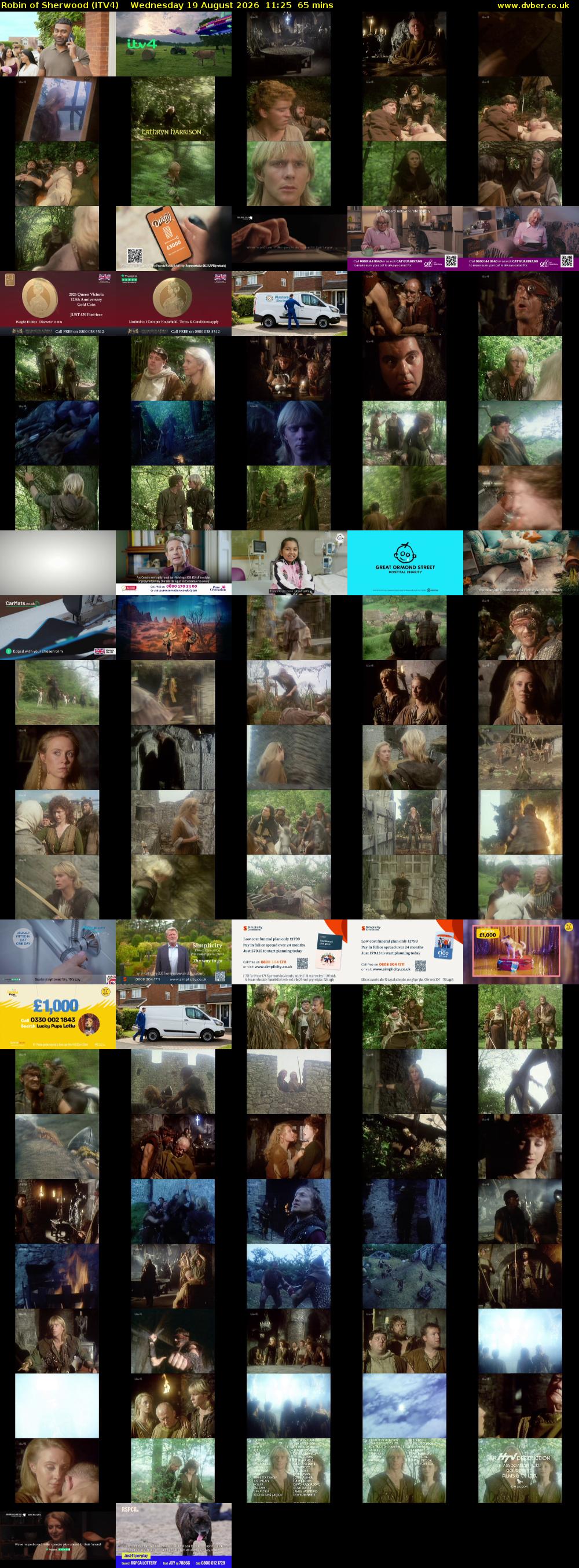 Robin of Sherwood (ITV4) Wednesday 19 August 2026 11:25 - 12:30