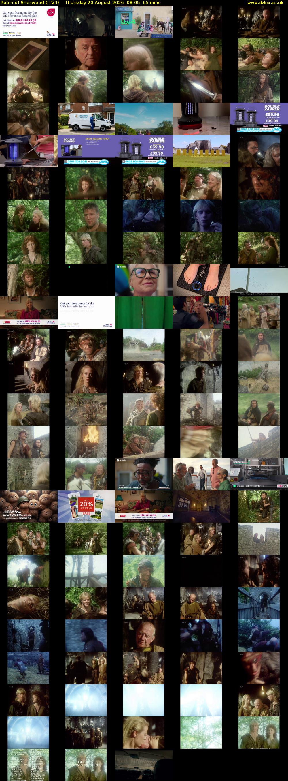 Robin of Sherwood (ITV4) Thursday 20 August 2026 08:05 - 09:10