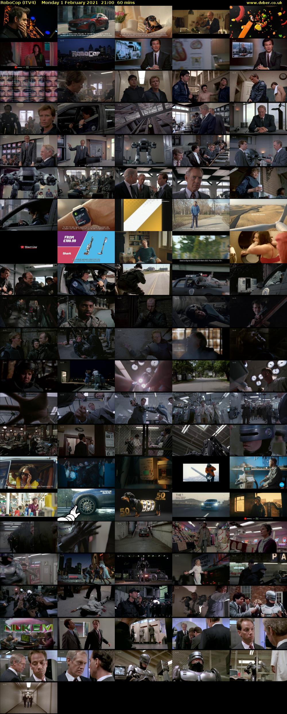 RoboCop (ITV4) Monday 1 February 2021 21:00 - 22:00