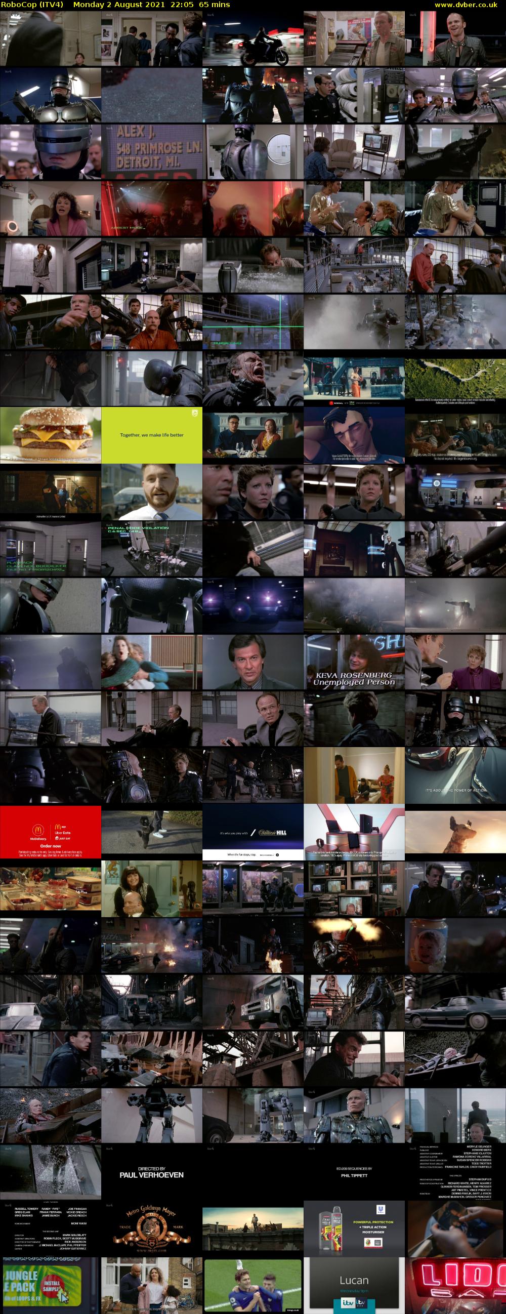 RoboCop (ITV4) Monday 2 August 2021 22:05 - 23:10