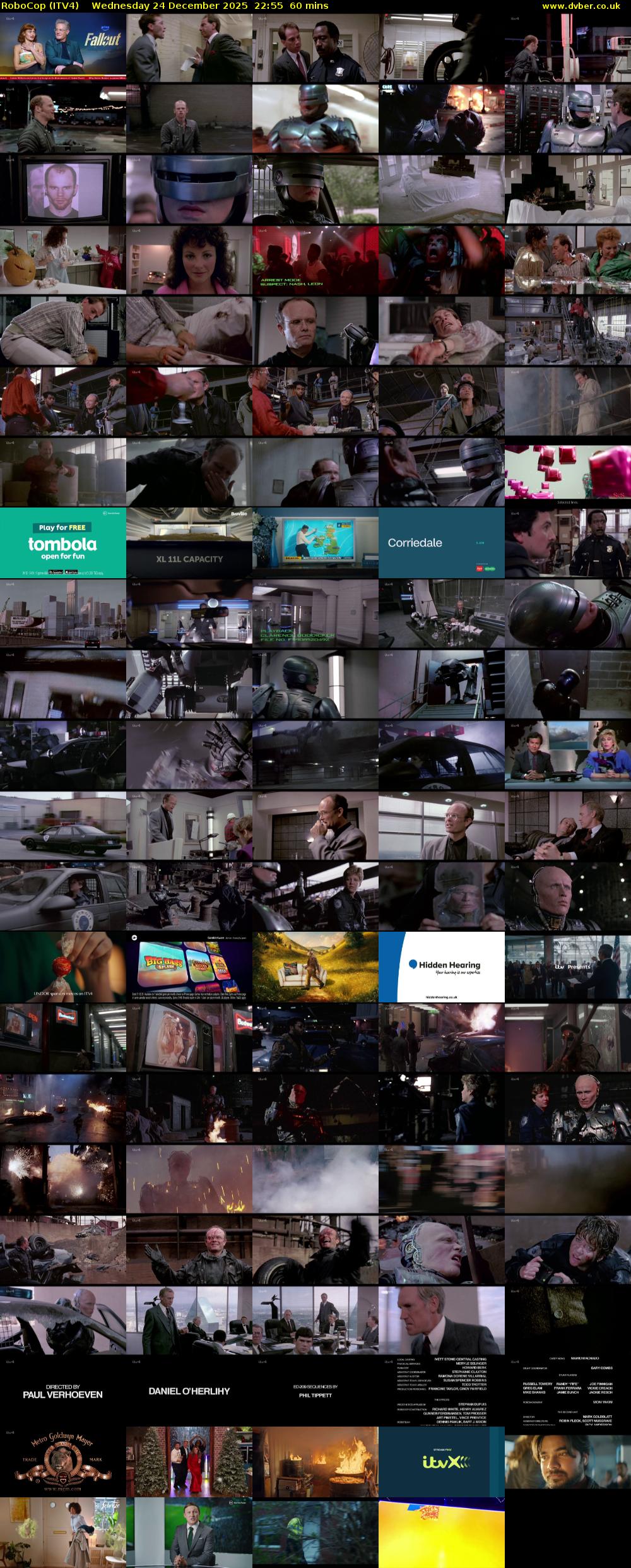 RoboCop (ITV4) Wednesday 24 December 2025 22:55 - 23:55