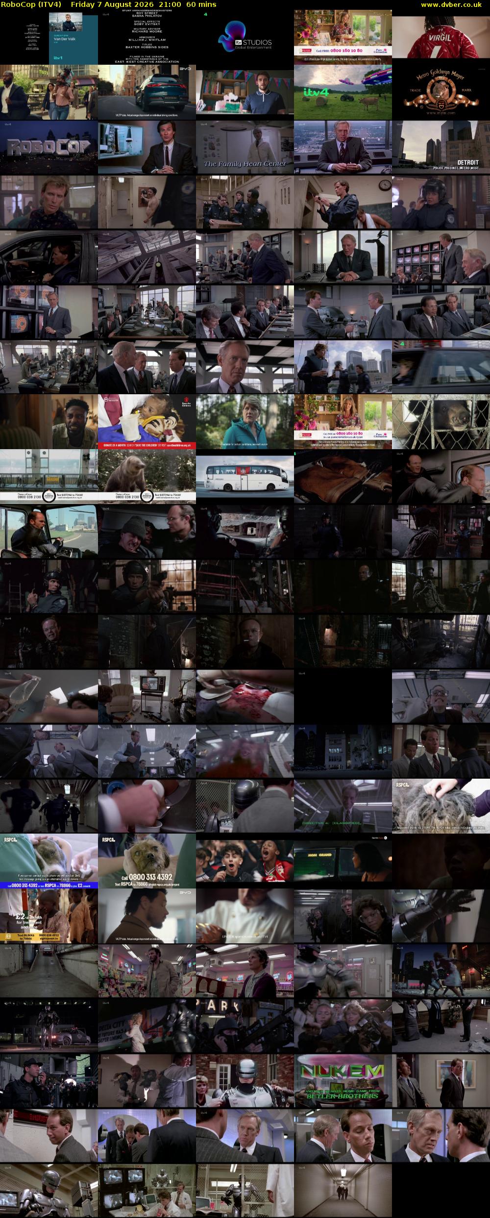 RoboCop (ITV4) Friday 7 August 2026 21:00 - 22:00