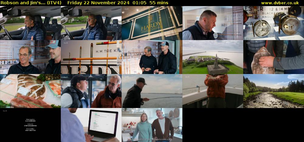 Robson and Jim's... (ITV4) Friday 22 November 2024 01:05 - 02:00