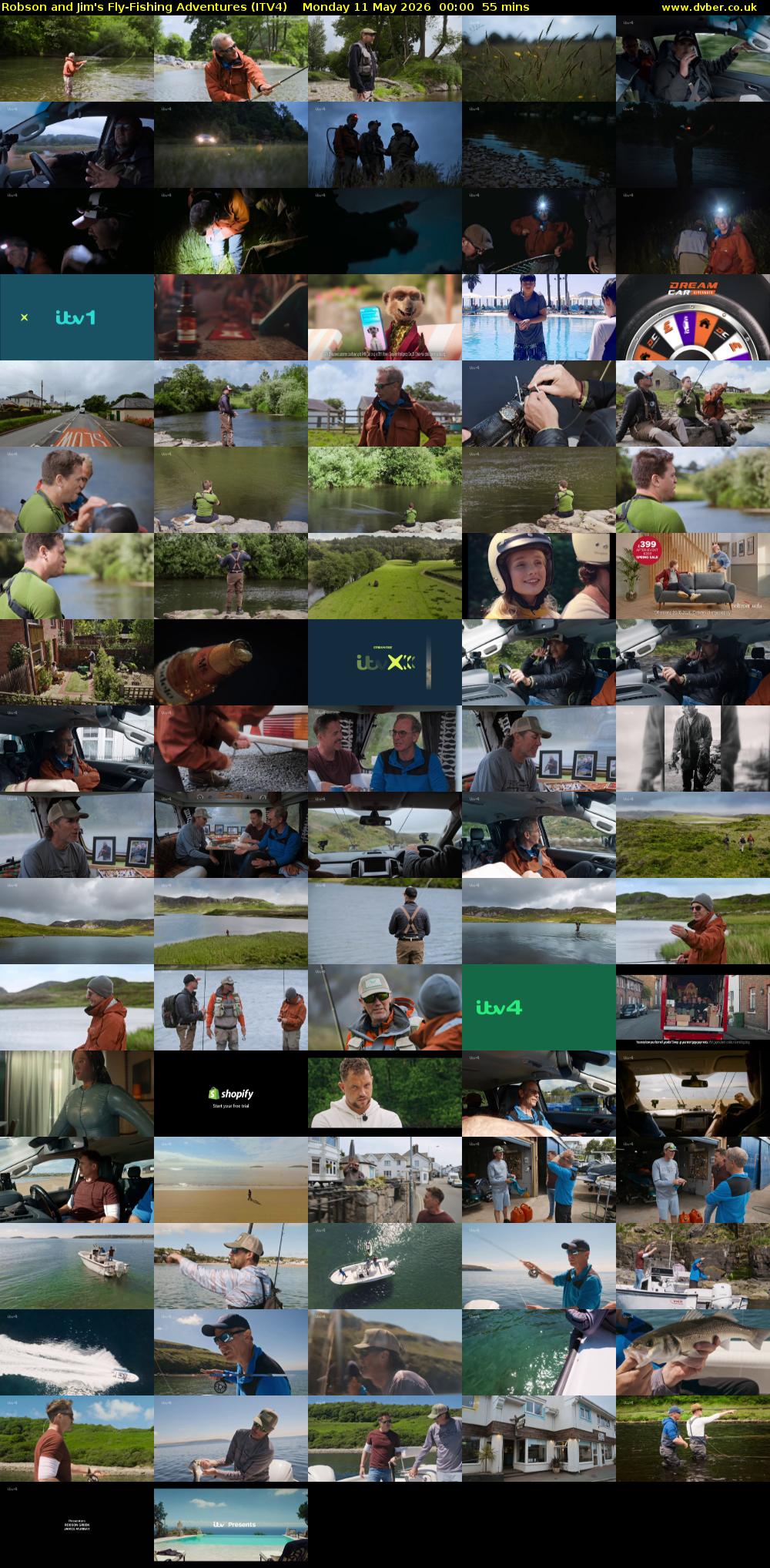 Robson and Jim's Fly-Fishing Adventures (ITV4) Monday 11 May 2026 00:00 - 00:55