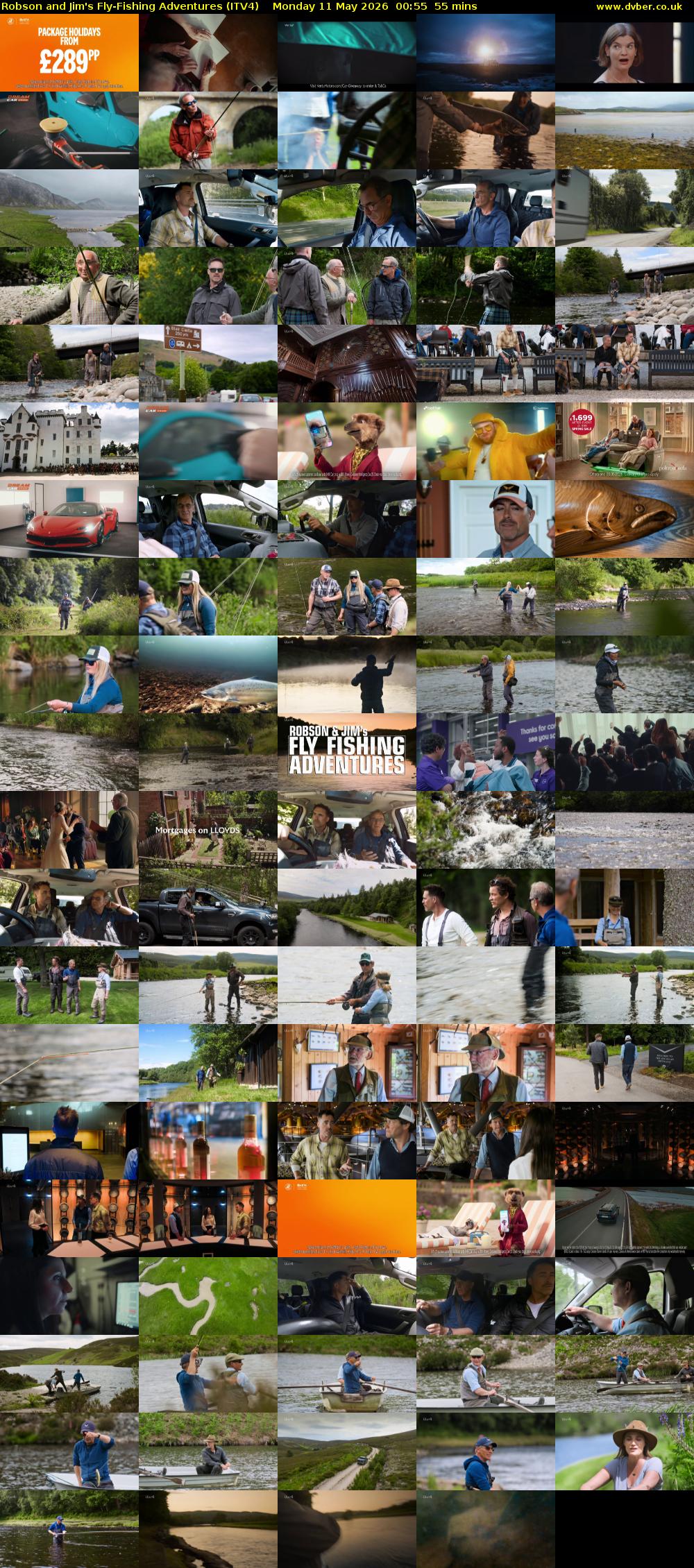 Robson and Jim's Fly-Fishing Adventures (ITV4) Monday 11 May 2026 00:55 - 01:50