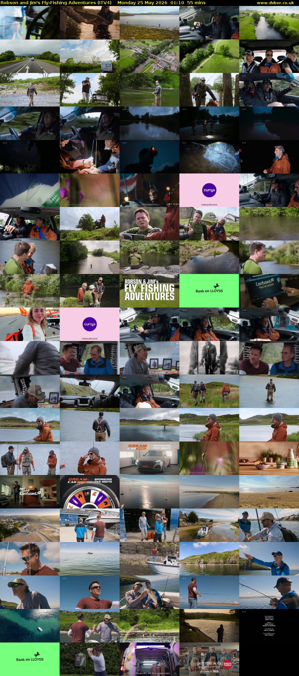 Robson and Jim's Fly-Fishing Adventures (ITV4) Monday 25 May 2026 01:10 - 02:05
