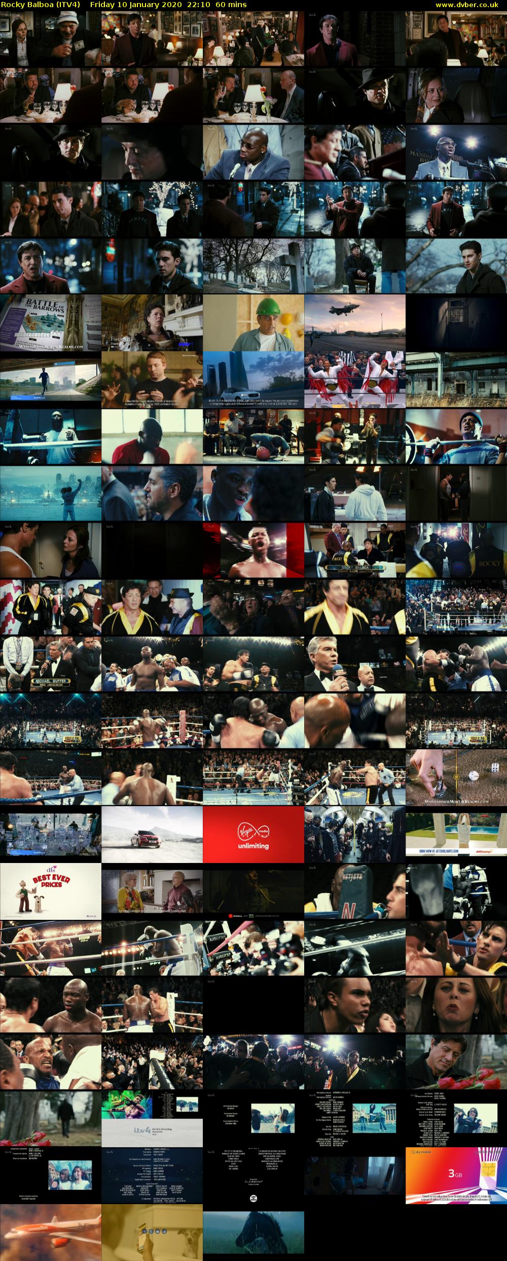 Rocky Balboa (ITV4) Friday 10 January 2020 22:10 - 23:10