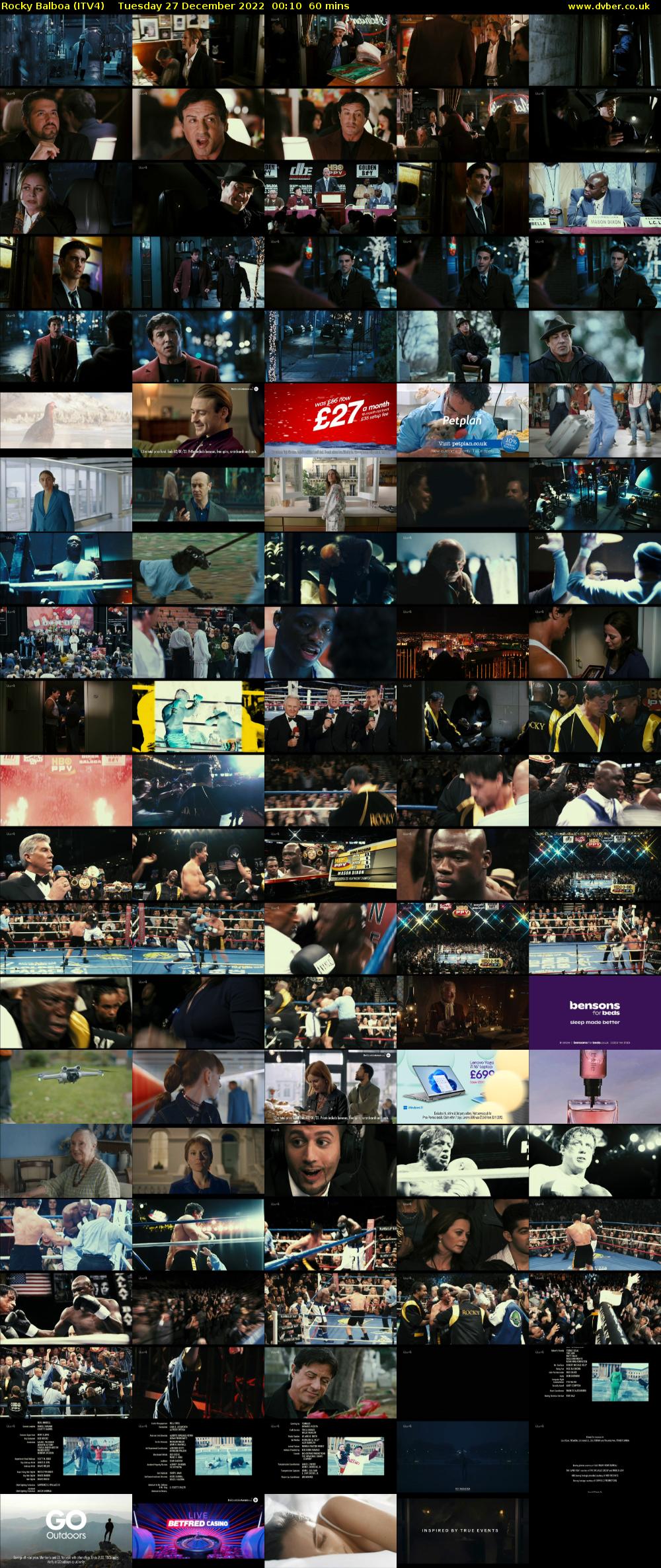 Rocky Balboa (ITV4) Tuesday 27 December 2022 00:10 - 01:10