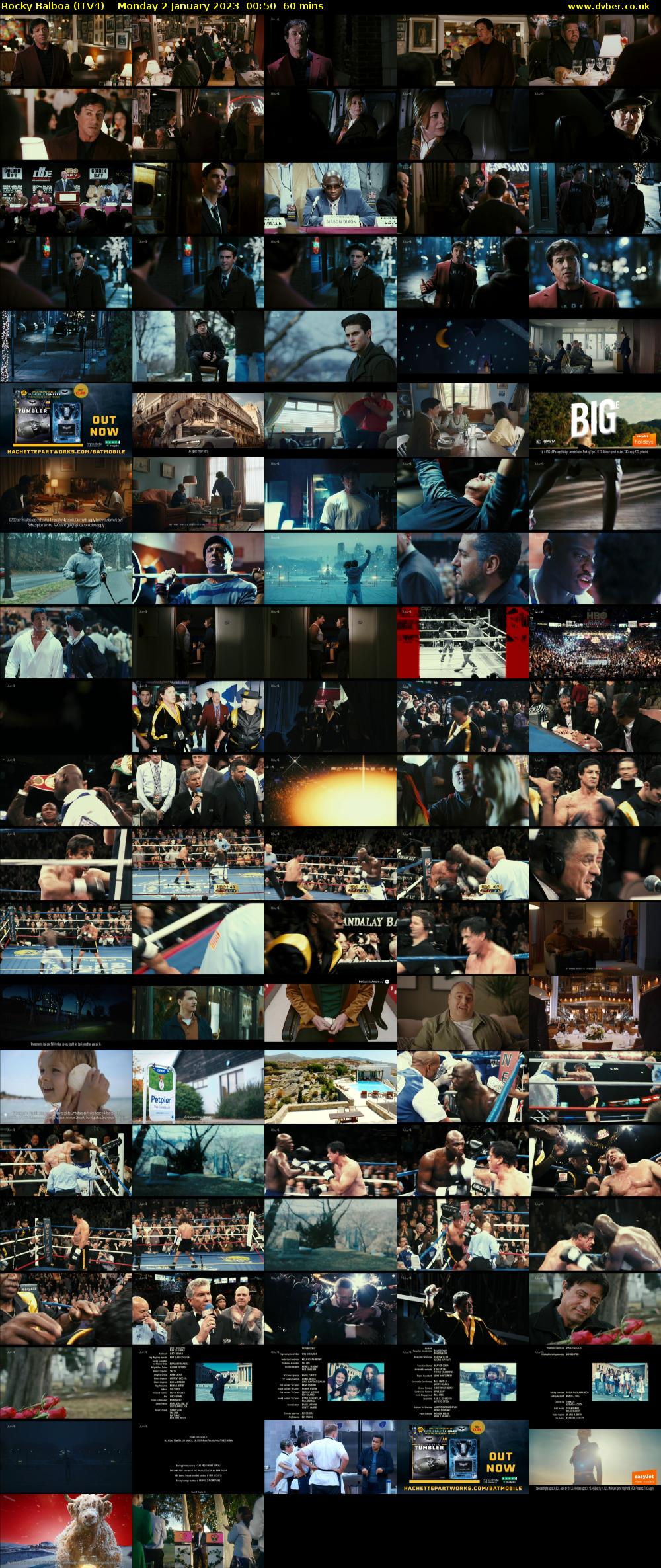 Rocky Balboa (ITV4) Monday 2 January 2023 00:50 - 01:50