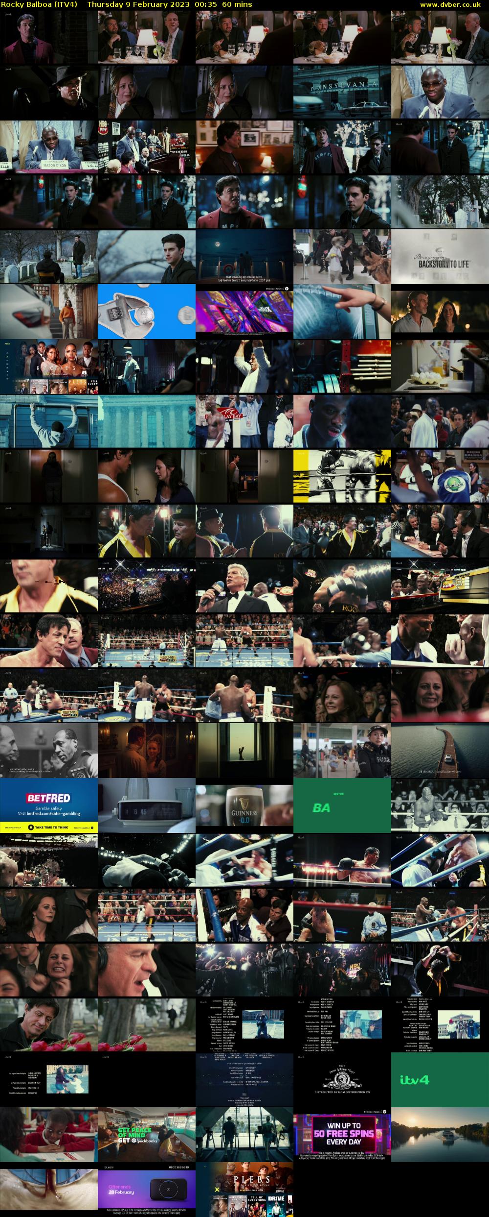 Rocky Balboa (ITV4) Thursday 9 February 2023 00:35 - 01:35