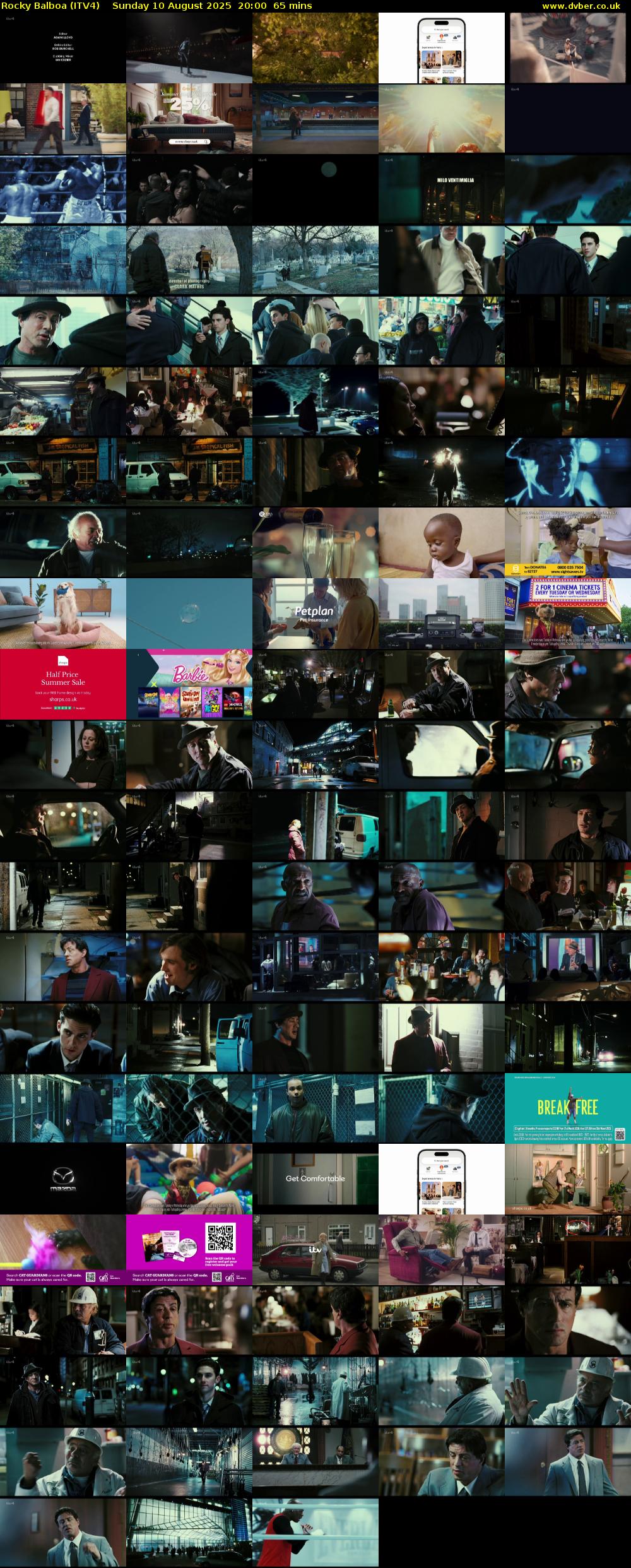 Rocky Balboa (ITV4) Sunday 10 August 2025 20:00 - 21:05