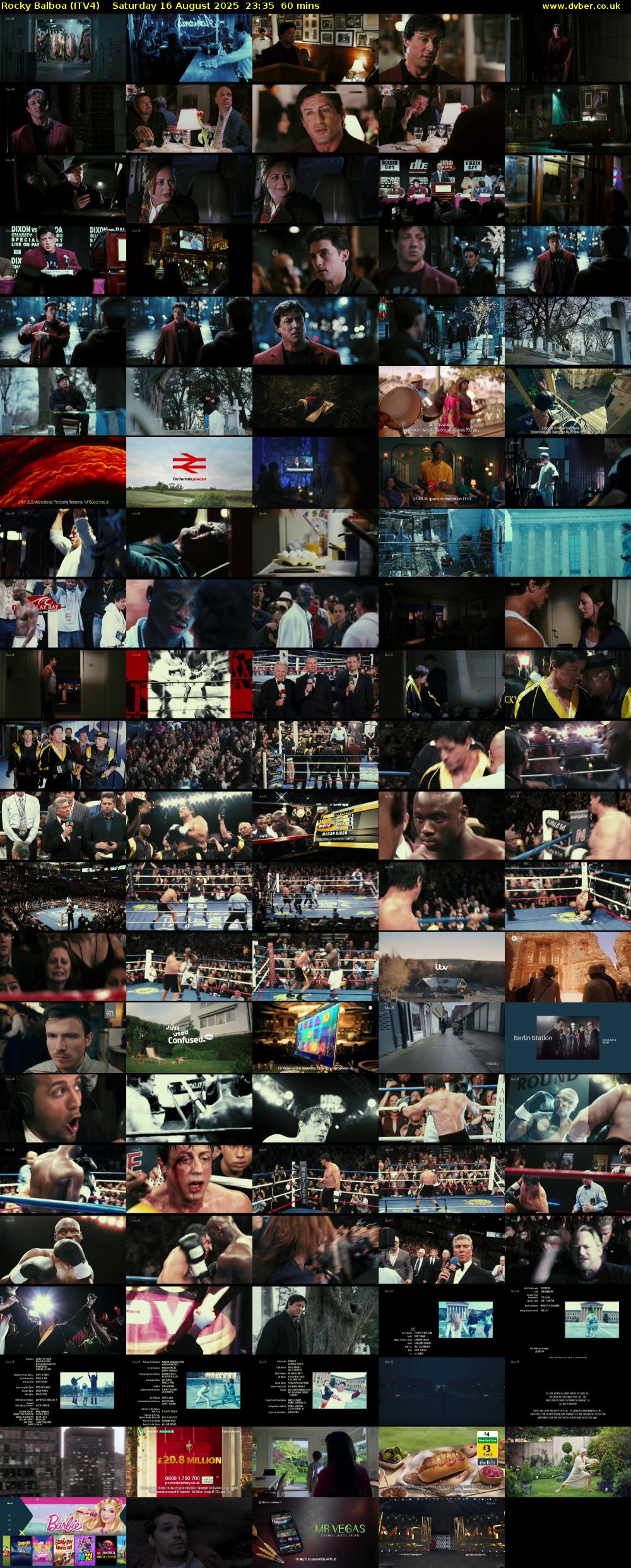 Rocky Balboa (ITV4) Saturday 16 August 2025 23:35 - 00:35