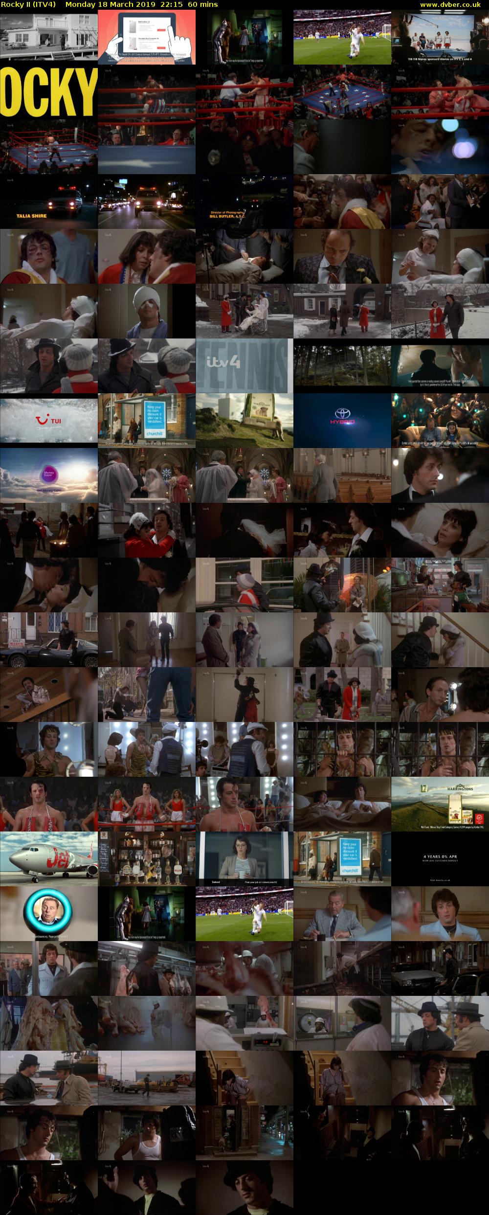 Rocky II (ITV4) Monday 18 March 2019 22:15 - 23:15