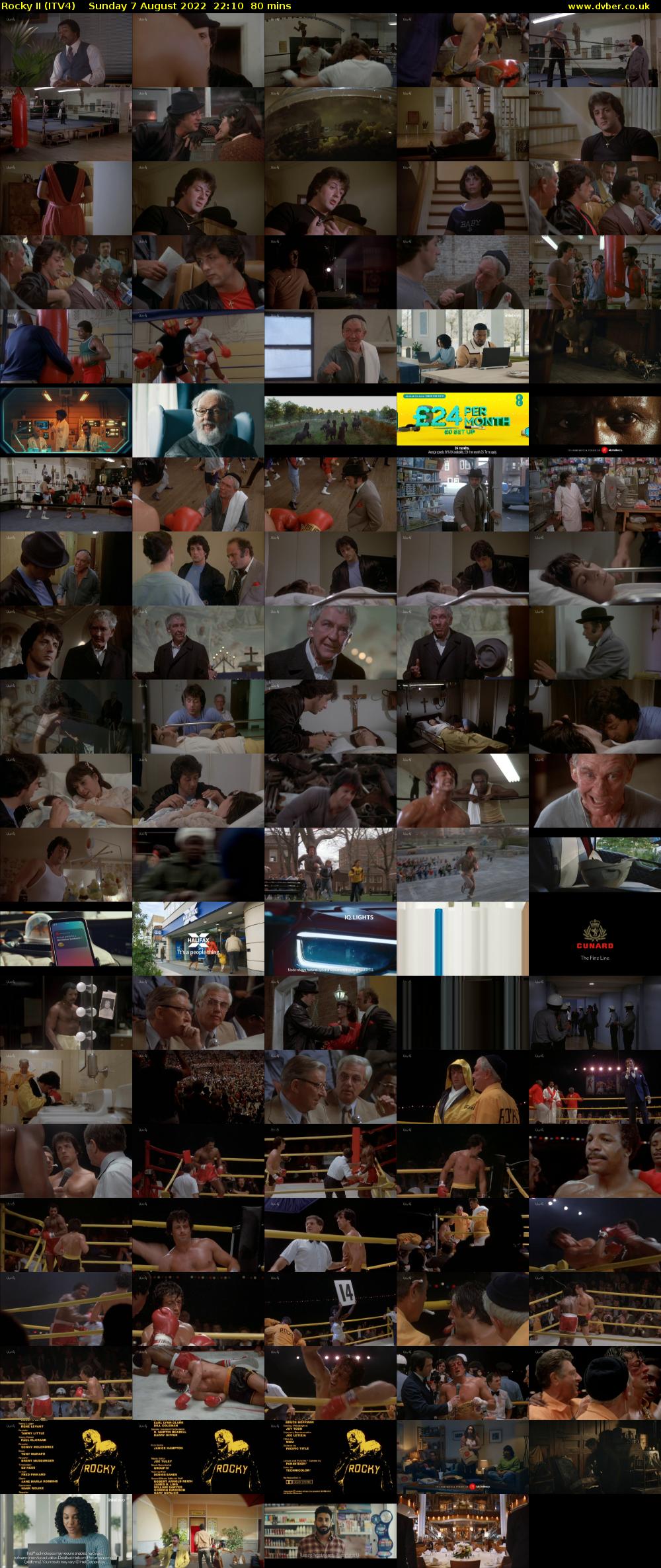 Rocky II (ITV4) Sunday 7 August 2022 22:10 - 23:30