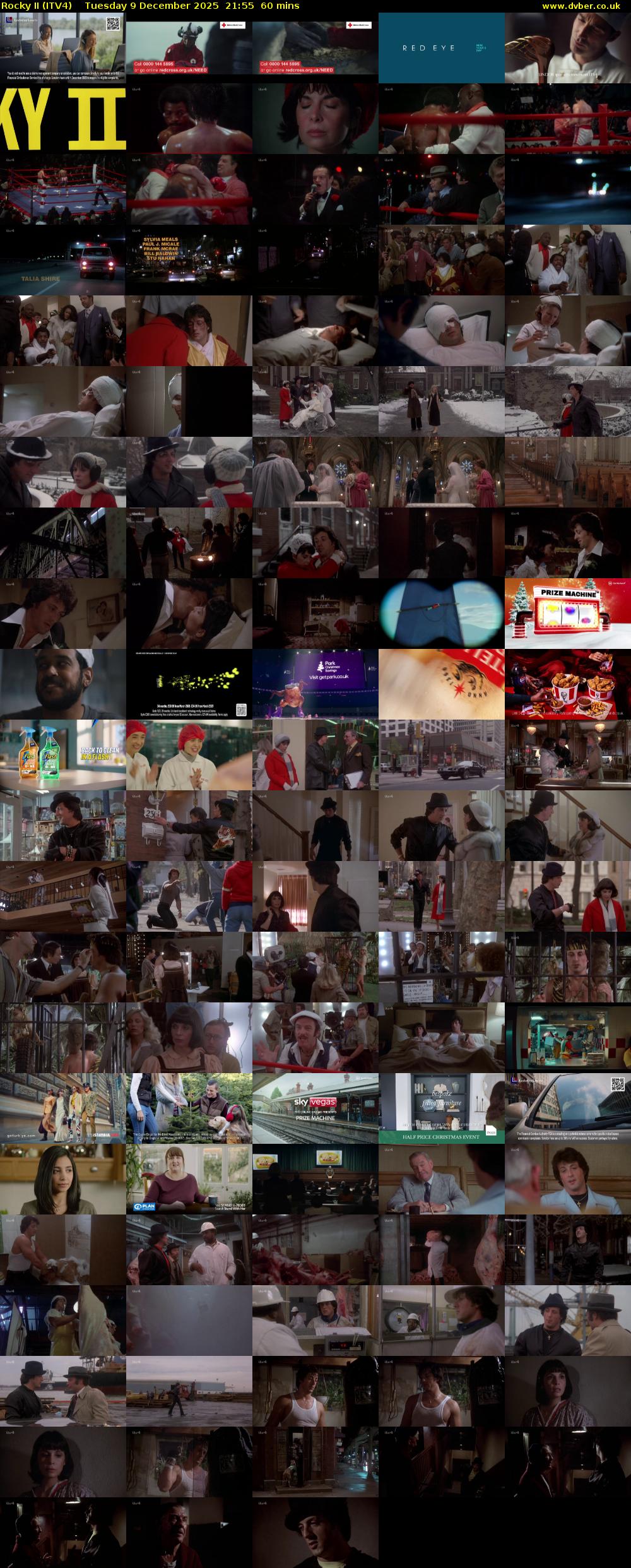 Rocky II (ITV4) Tuesday 9 December 2025 21:55 - 22:55