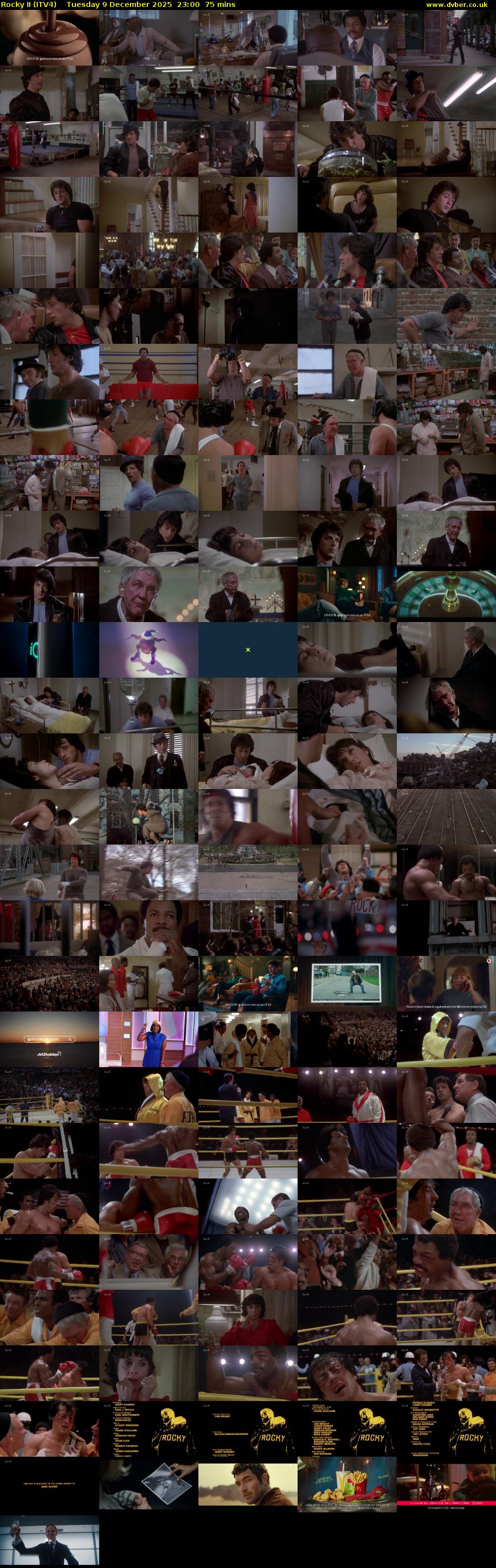 Rocky II (ITV4) Tuesday 9 December 2025 23:00 - 00:15