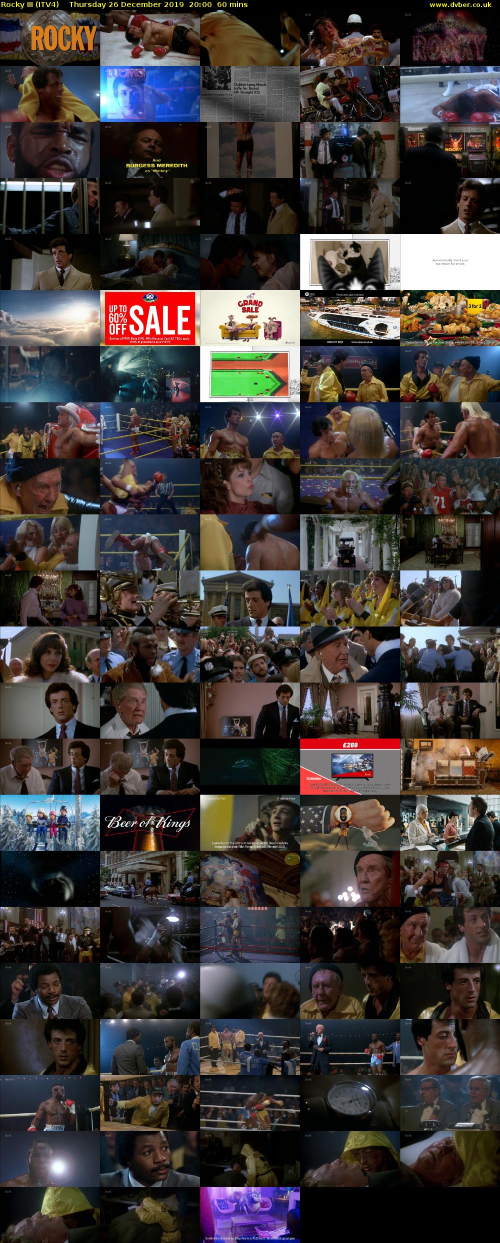 Rocky III (ITV4) Thursday 26 December 2019 20:00 - 21:00