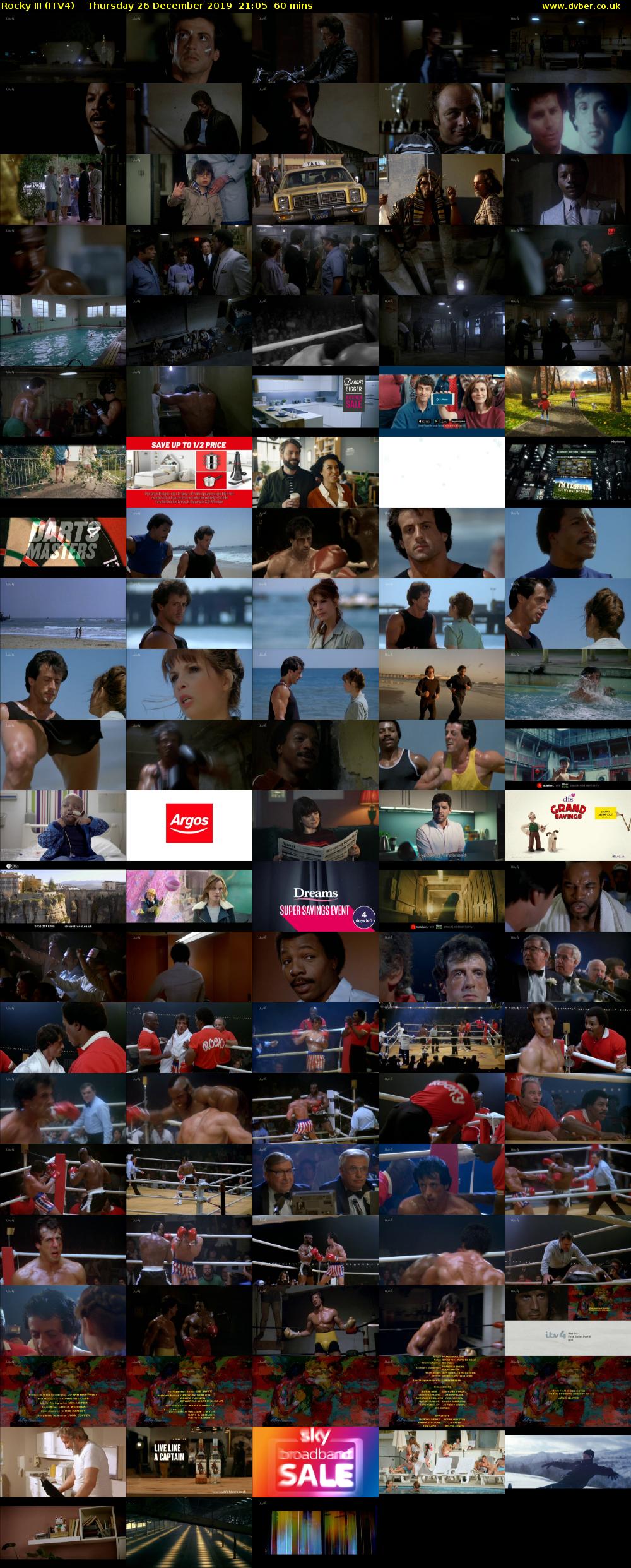 Rocky III (ITV4) Thursday 26 December 2019 21:05 - 22:05