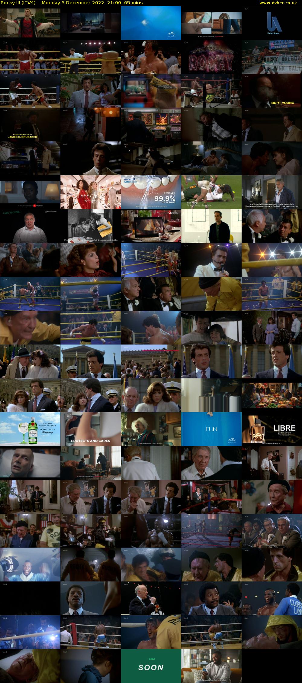 Rocky III (ITV4) Monday 5 December 2022 21:00 - 22:05