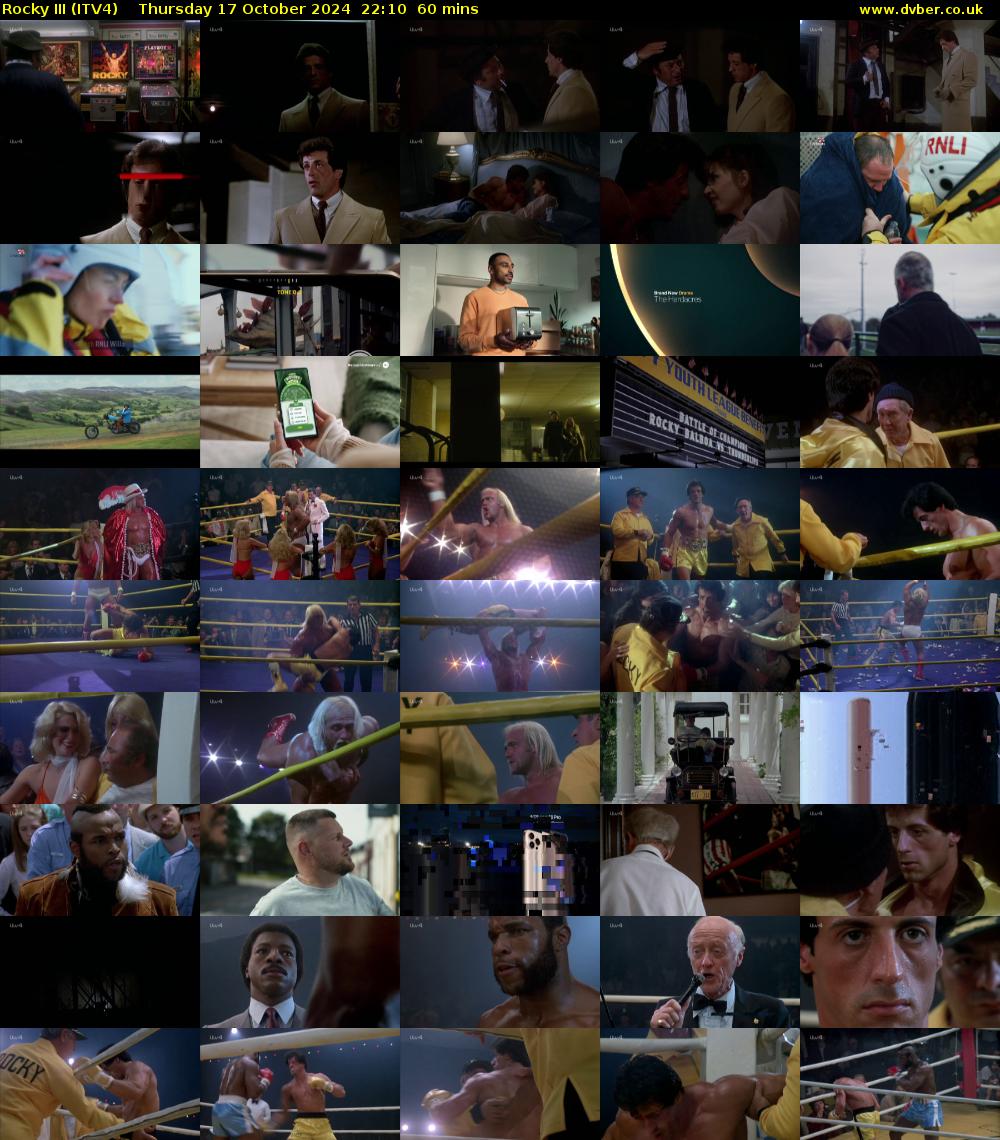 Rocky III (ITV4) Thursday 17 October 2024 22:10 - 23:10