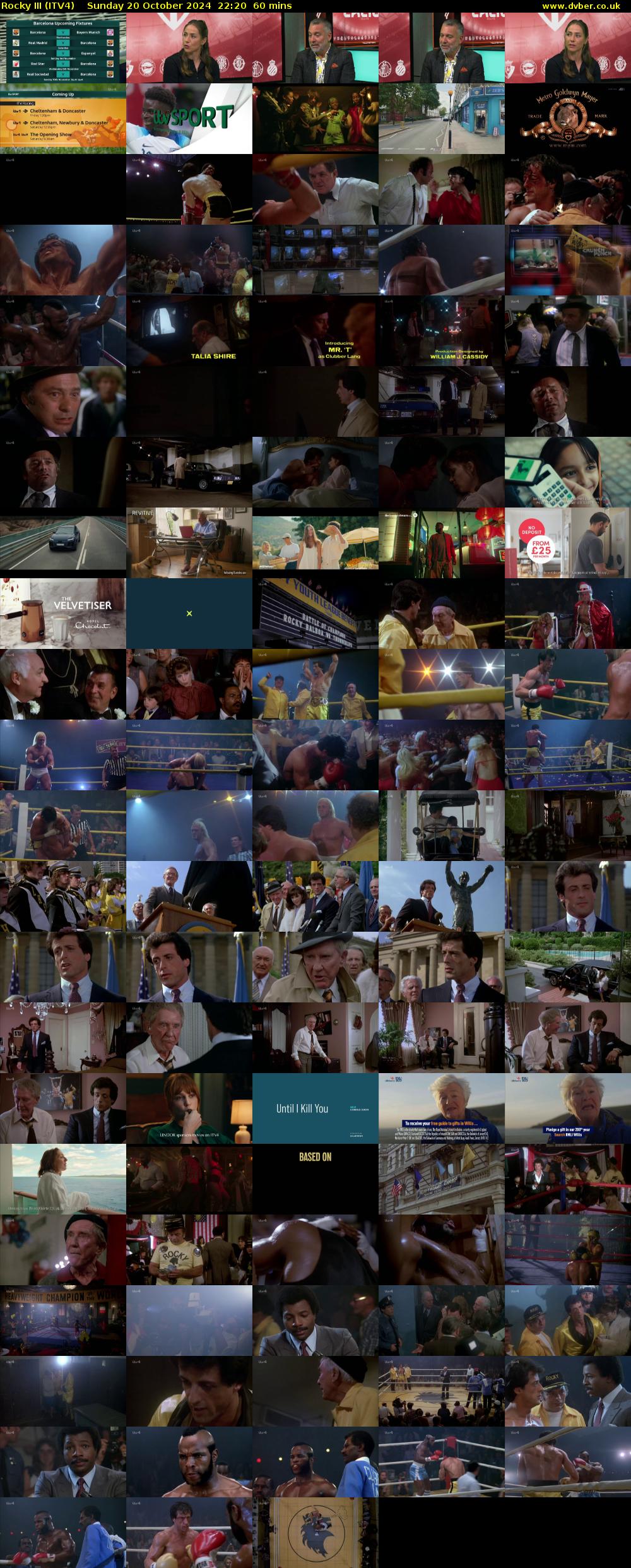 Rocky III (ITV4) Sunday 20 October 2024 22:20 - 23:20