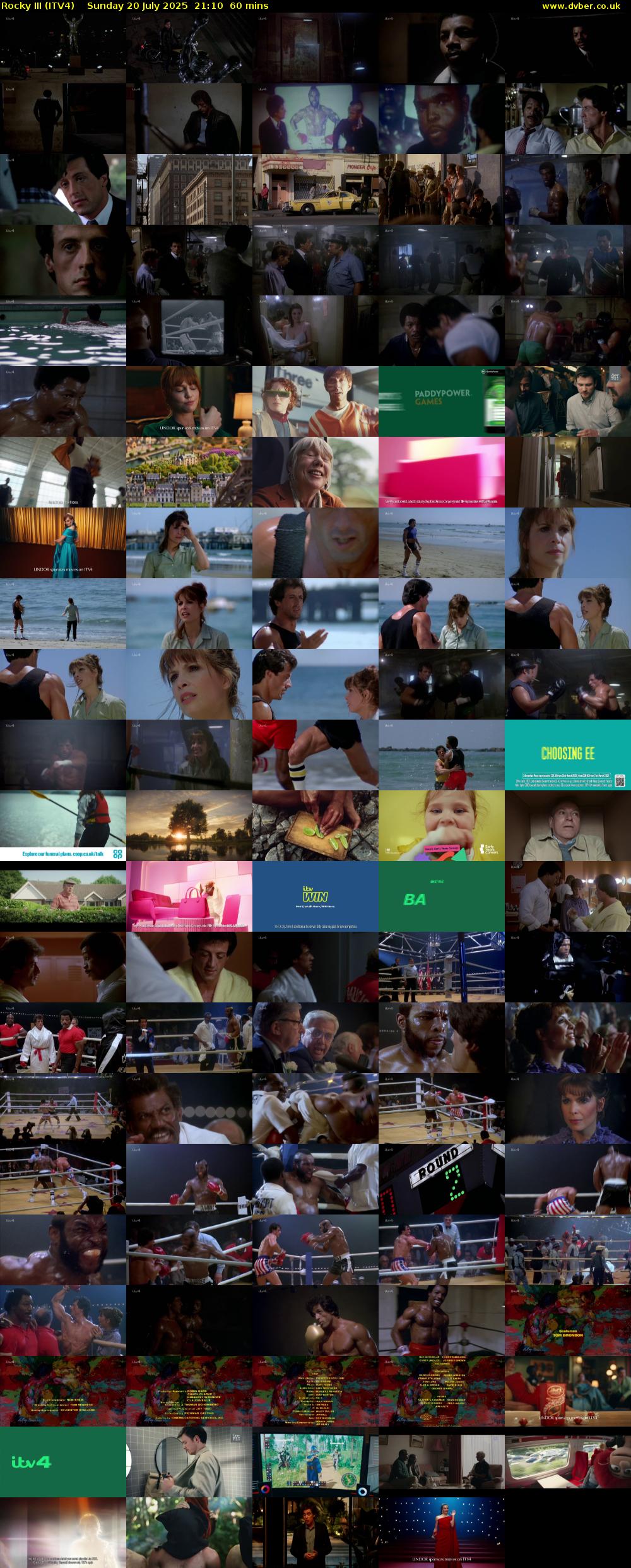 Rocky III (ITV4) Sunday 20 July 2025 21:10 - 22:10