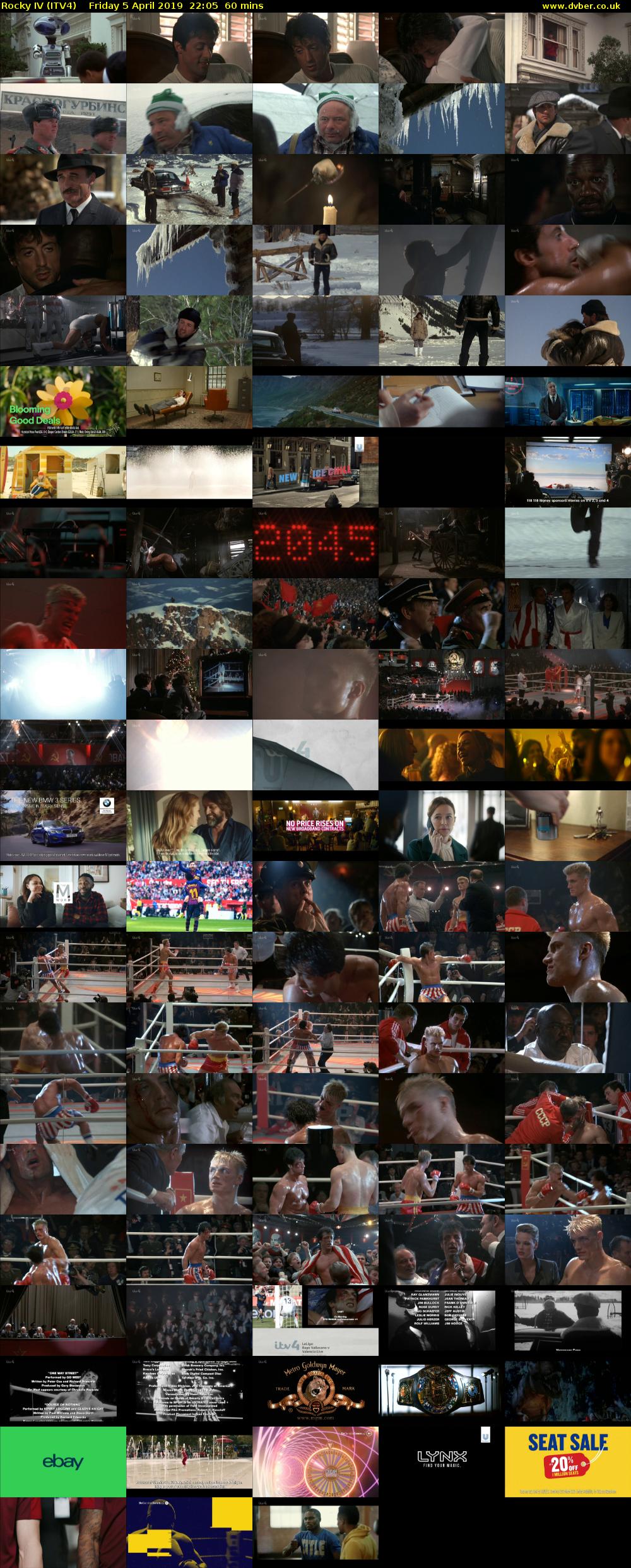 Rocky IV (ITV4) Friday 5 April 2019 22:05 - 23:05