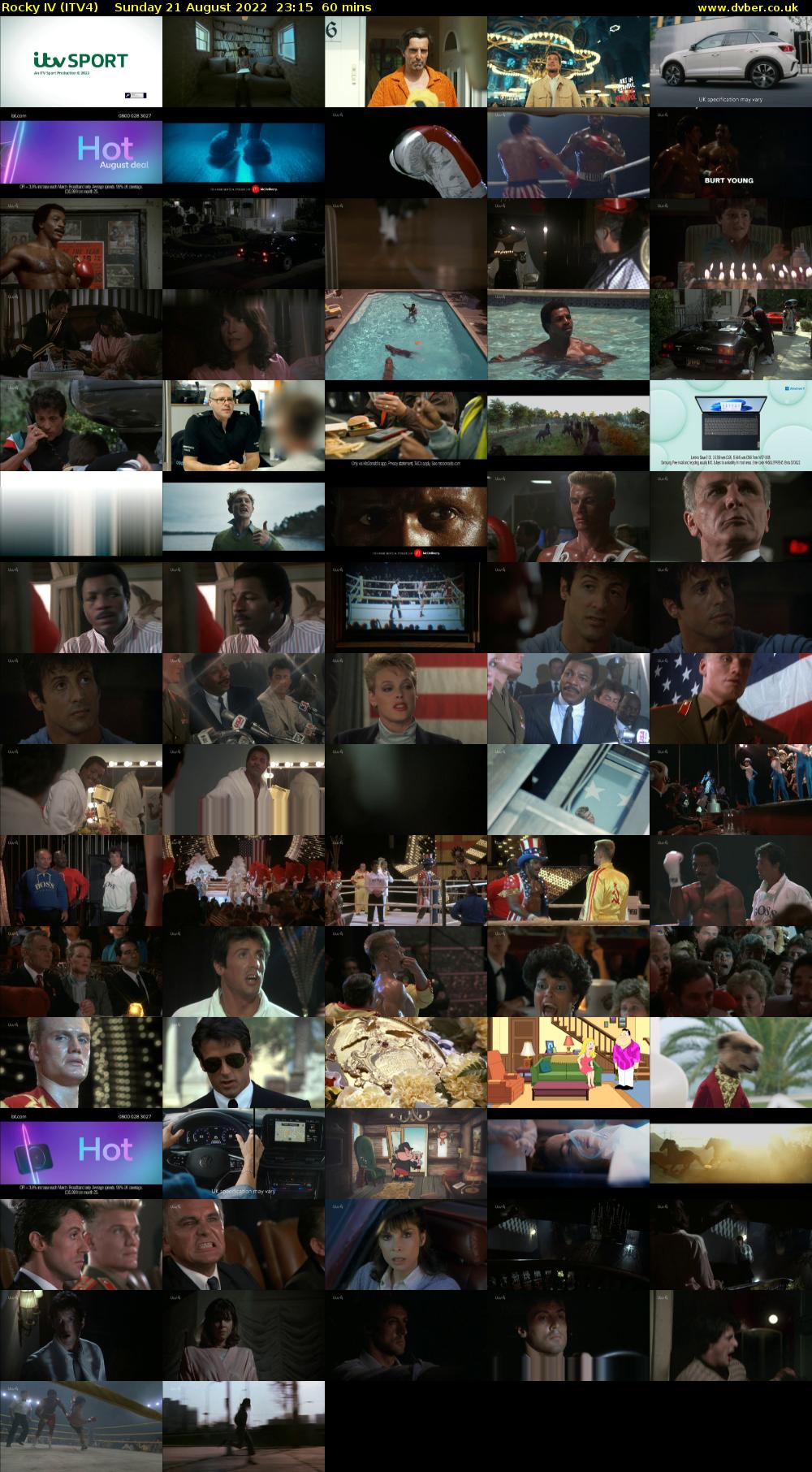 Rocky IV (ITV4) Sunday 21 August 2022 23:15 - 00:15