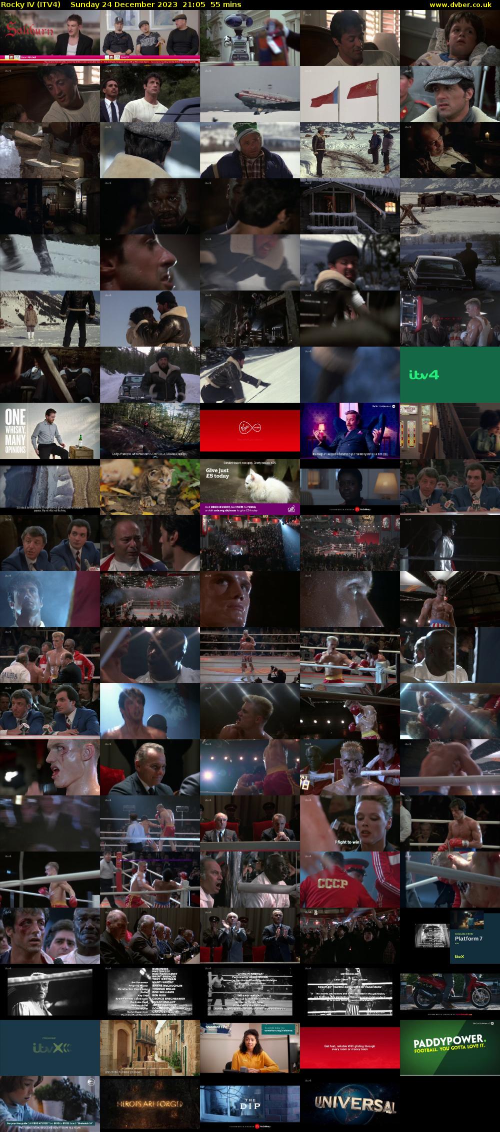 Rocky IV (ITV4) Sunday 24 December 2023 21:05 - 22:00