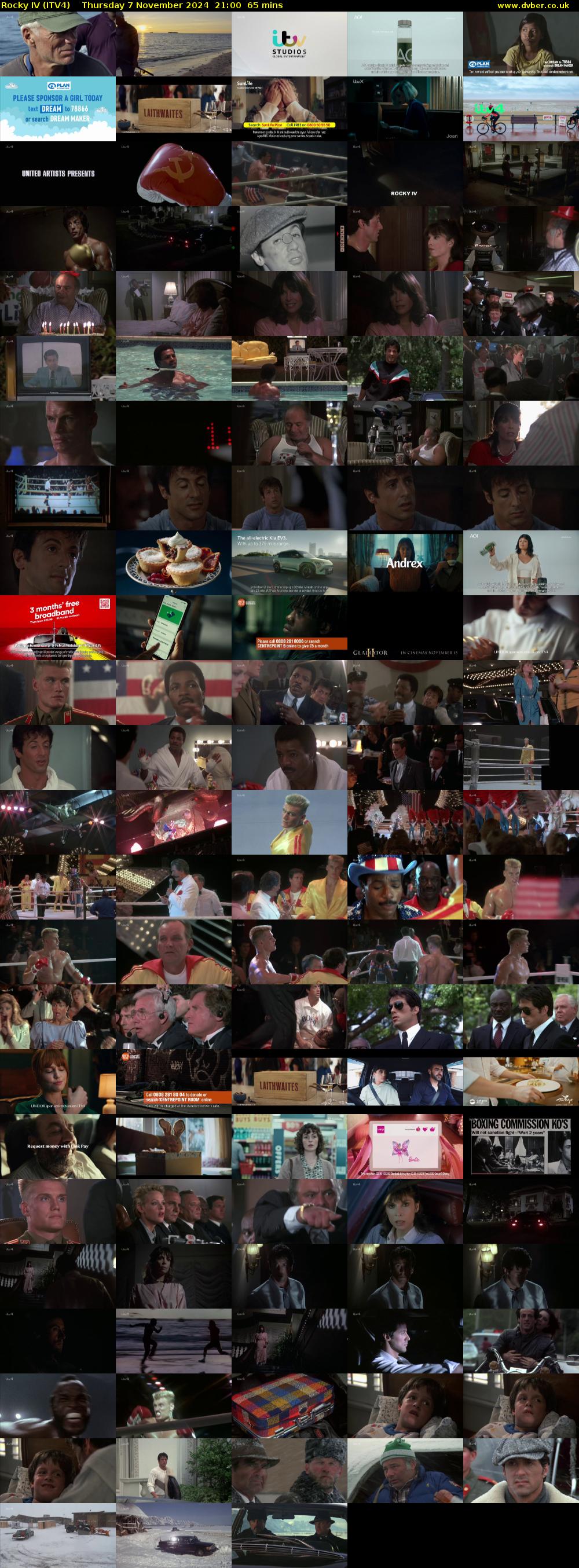 Rocky IV (ITV4) Thursday 7 November 2024 21:00 - 22:05