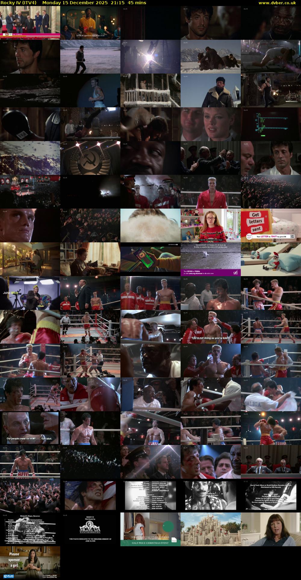 Rocky IV (ITV4) Monday 15 December 2025 21:15 - 22:00