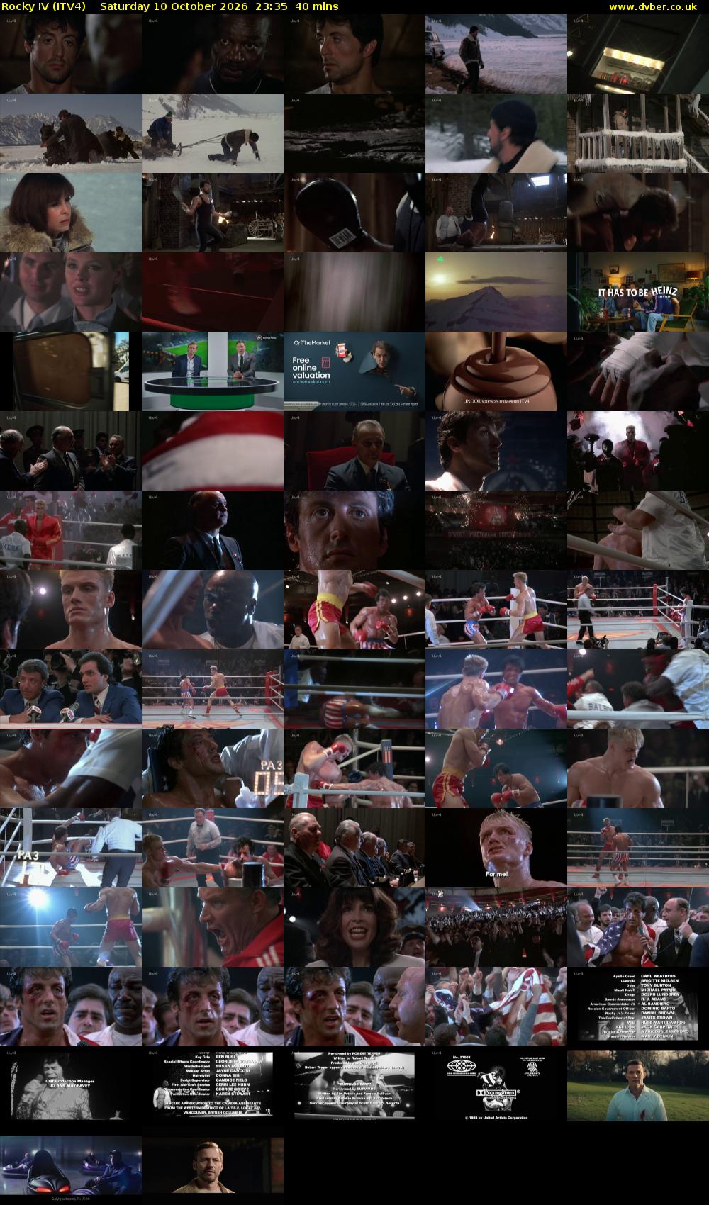 Rocky IV (ITV4) Saturday 10 October 2026 23:35 - 00:15