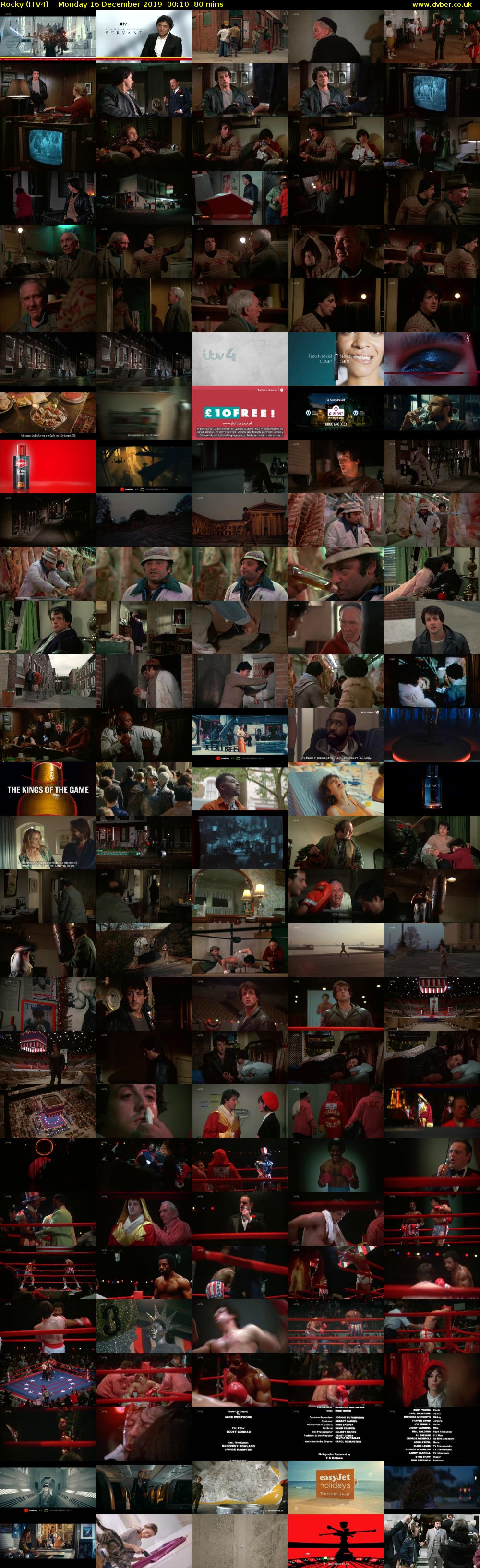 Rocky (ITV4) Monday 16 December 2019 00:10 - 01:30