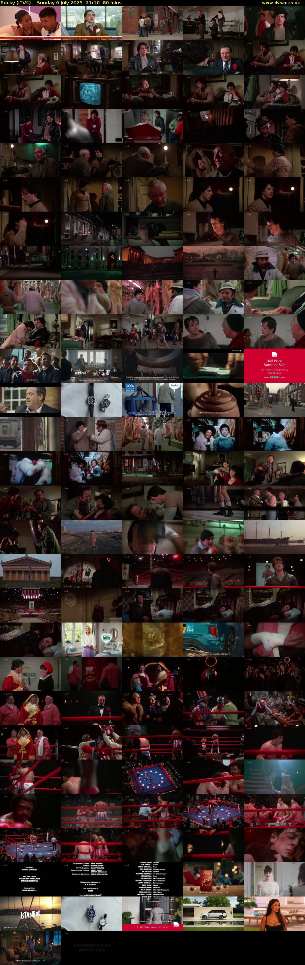 Rocky (ITV4) Sunday 6 July 2025 21:10 - 22:30