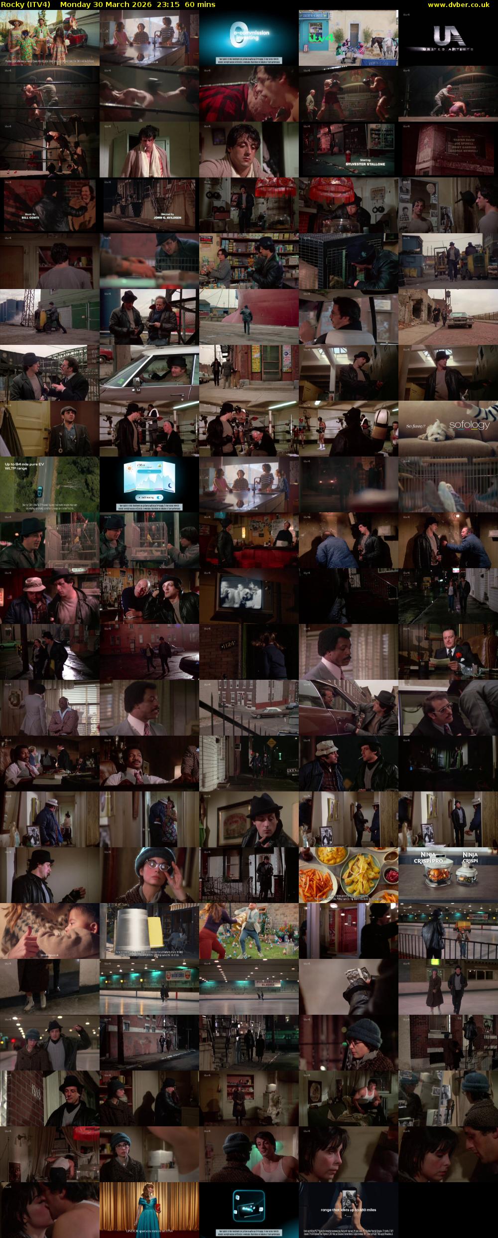 Rocky (ITV4) Monday 30 March 2026 23:15 - 00:15