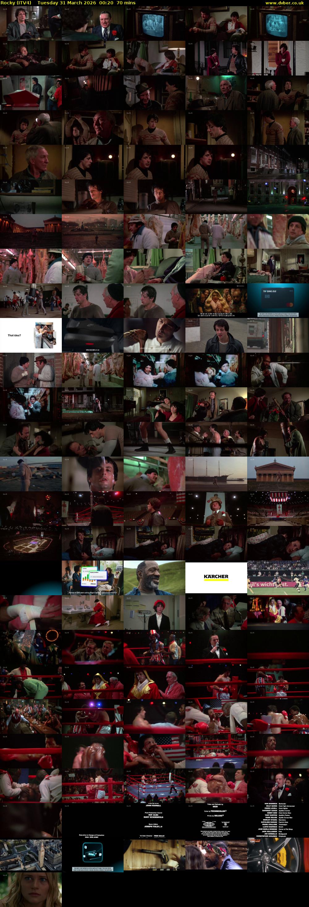 Rocky (ITV4) Tuesday 31 March 2026 00:20 - 01:30