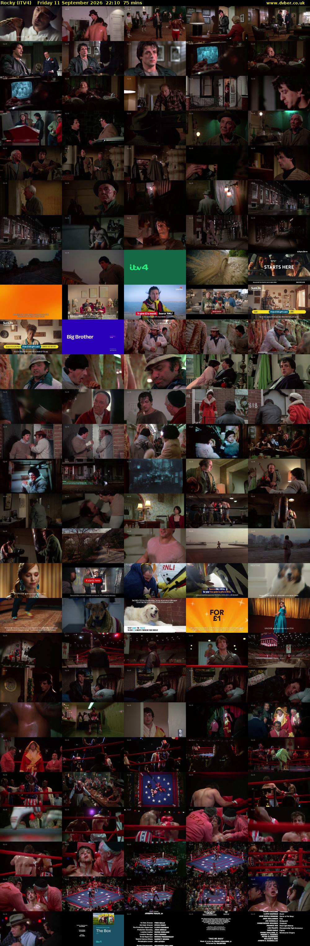 Rocky (ITV4) Friday 11 September 2026 22:10 - 23:25